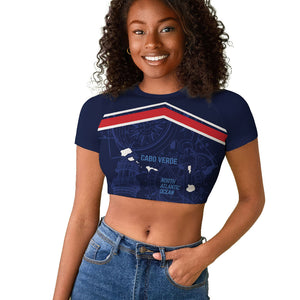 Cape Verde Small Island Big Stage Custom Raglan Cropped T shirt Guardian of the Atlantic