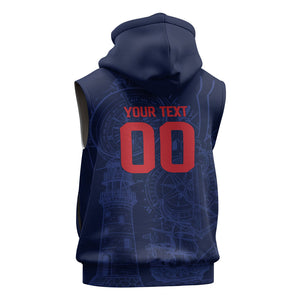 Cape Verde Small Island Big Stage Custom Sleeveless Zip Hoodie Guardian of the Atlantic