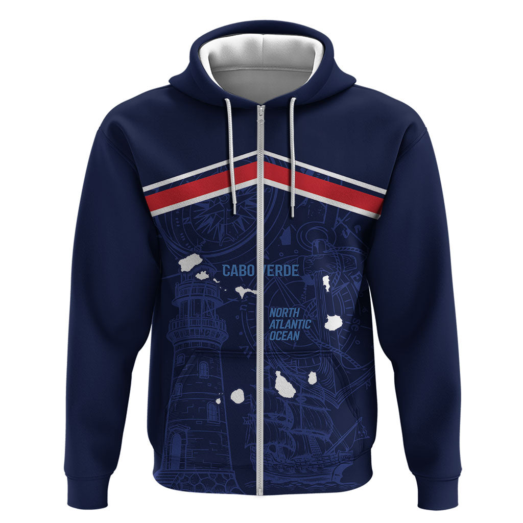 Cape Verde Small Island Big Stage Custom Zip Hoodie Guardian of the Atlantic