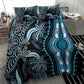 Polynesia Mixed African Dashiki Bedding Set Afro-pacific Culture - Blue