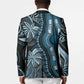 Polynesia Mixed African Dashiki Blazer Afro-pacific Culture - Blue