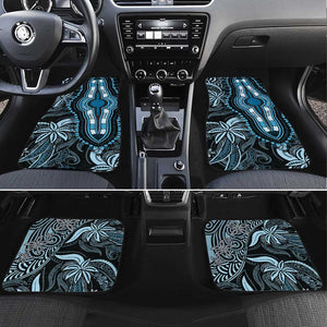 Polynesia Mixed African Dashiki Car Mats Afro-pacific Culture - Blue
