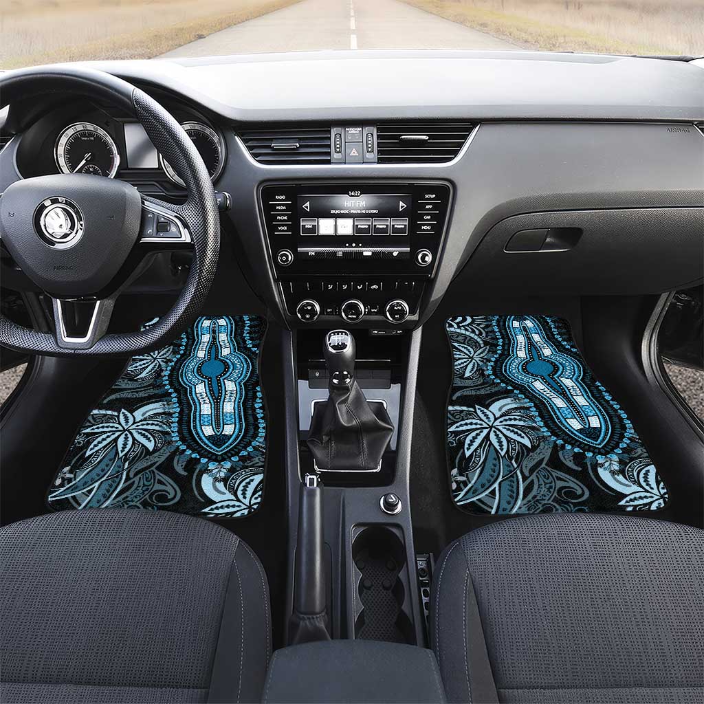 Polynesia Mixed African Dashiki Car Mats Afro-pacific Culture - Blue