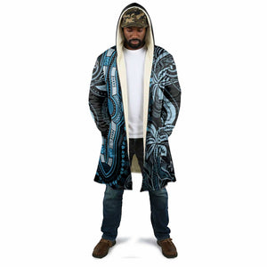 Polynesia Mixed African Dashiki Cloak Afro-pacific Culture - Blue