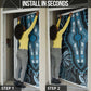 Polynesia Mixed African Dashiki Door Cover Afro-pacific Culture - Blue