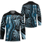 Polynesia Mixed African Dashiki Hockey Jersey Afro-pacific Culture - Blue