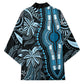 Polynesia Mixed African Dashiki Kimono Afro-pacific Culture - Blue