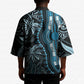 Polynesia Mixed African Dashiki Kimono Afro-pacific Culture - Blue