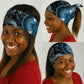 Polynesia Mixed African Dashiki Neck Gaiter Afro-pacific Culture - Blue LT9