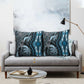 Polynesia Mixed African Dashiki Pillow Cover Afro-pacific Culture - Blue