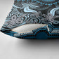 Polynesia Mixed African Dashiki Pillow Cover Afro-pacific Culture - Blue