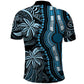 Polynesia Mixed African Dashiki Polo Shirt Afro-pacific Culture - Blue