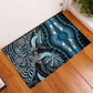 Polynesia Mixed African Dashiki Rubber Doormat Afro-pacific Culture - Blue