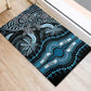 Polynesia Mixed African Dashiki Rubber Doormat Afro-pacific Culture - Blue