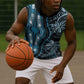 Polynesia Mixed African Dashiki Sleeveless Hoodie Afro-pacific Culture - Blue - African Pride