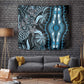 Polynesia Mixed African Dashiki Tapestry Afro-pacific Culture - Blue