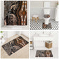 Polynesia Mixed African Dashiki Bathroom Set Afro-pacific Culture - Gold