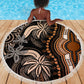 Polynesia Mixed African Dashiki Beach Blanket Afro-pacific Culture - Gold