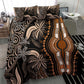 Polynesia Mixed African Dashiki Bedding Set Afro-pacific Culture - Gold