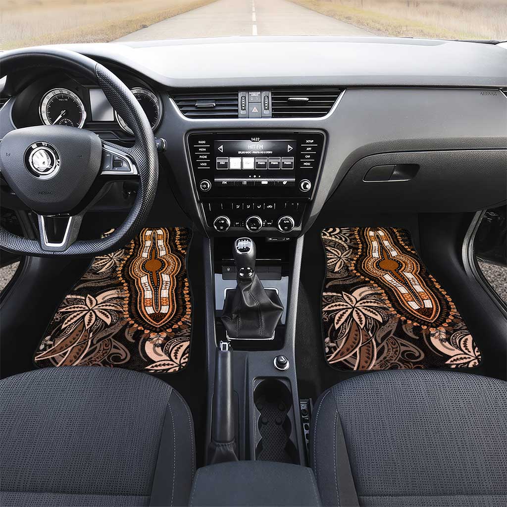 Polynesia Mixed African Dashiki Car Mats Afro-pacific Culture - Gold
