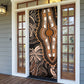 Polynesia Mixed African Dashiki Door Cover Afro-pacific Culture - Gold