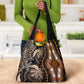 Polynesia Mixed African Dashiki Grocery Bag Afro-pacific Culture - Gold