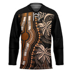 Polynesia Mixed African Dashiki Hockey Jersey Afro-pacific Culture - Gold