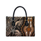 Polynesia Mixed African Dashiki Leather Bag Afro-pacific Culture - Gold