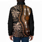 Polynesia Mixed African Dashiki Padded Jacket Afro-pacific Culture - Gold