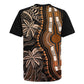 Polynesia Mixed African Dashiki Rugby Jersey Afro-pacific Culture - Gold