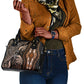 Polynesia Mixed African Dashiki Shoulder Handbag Afro-pacific Culture - Gold