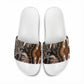 Polynesia Mixed African Dashiki Slide Sandals Afro-pacific Culture - Gold