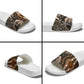 Polynesia Mixed African Dashiki Slide Sandals Afro-pacific Culture - Gold