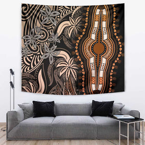 Polynesia Mixed African Dashiki Tapestry Afro-pacific Culture - Gold
