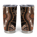 Polynesia Mixed African Dashiki Tumbler Cup Afro-pacific Culture - Gold