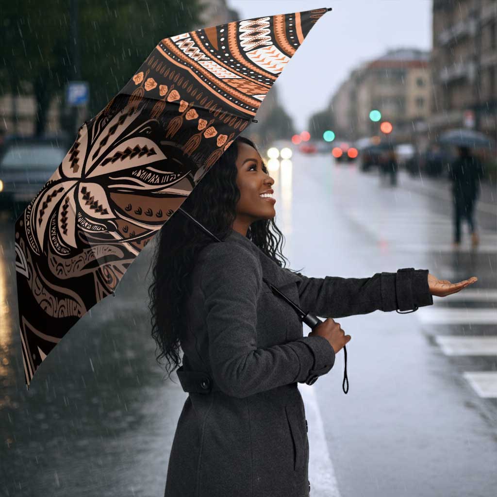 Polynesia Mixed African Dashiki Umbrella Afro-pacific Culture - Gold