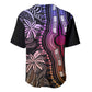 Polynesia Mixed African Dashiki Baseball Jersey Afro-pacific Culture - Pastel