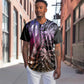 Polynesia Mixed African Dashiki Baseball Jersey Afro-pacific Culture - Pastel
