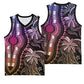 Polynesia Mixed African Dashiki Basketball Jersey Afro-pacific Culture - Pastel - African Pride