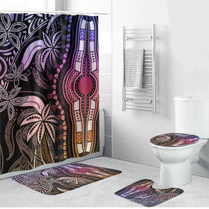 Polynesia Mixed African Dashiki Bathroom Set Afro-pacific Culture - Pastel