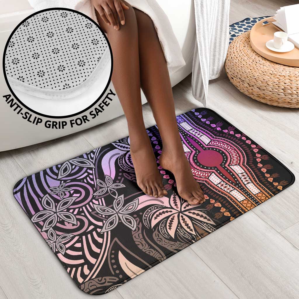 Polynesia Mixed African Dashiki Bathroom Set Afro-pacific Culture - Pastel