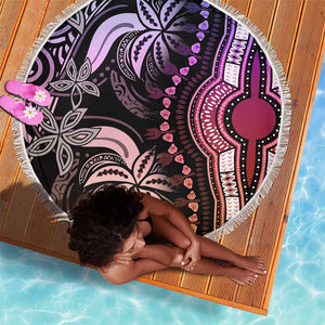 Polynesia Mixed African Dashiki Beach Blanket Afro-pacific Culture - Pastel