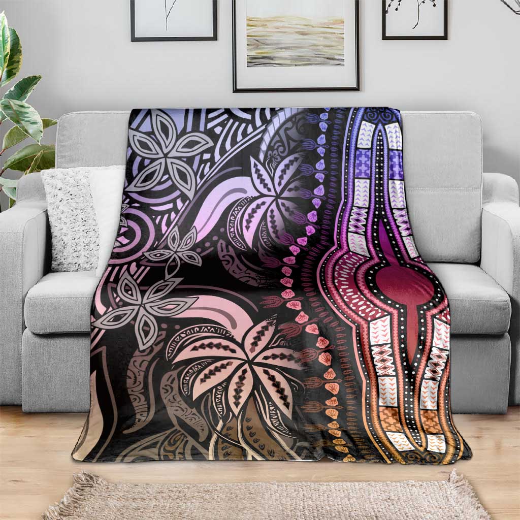 Polynesia Mixed African Dashiki Blanket Afro-pacific Culture - Pastel