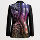 Polynesia Mixed African Dashiki Blazer Afro-pacific Culture - Pastel