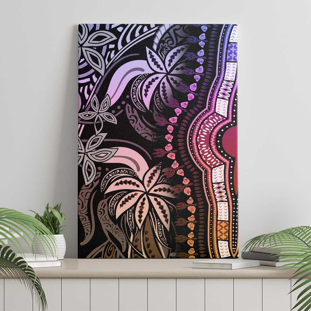 Polynesia Mixed African Dashiki Canvas Wall Art Afro-pacific Culture - Pastel