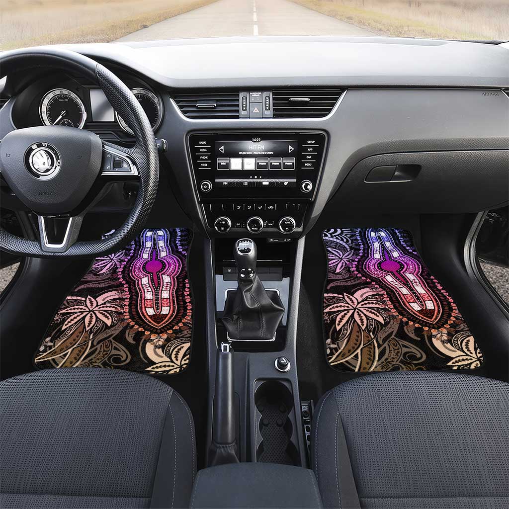Polynesia Mixed African Dashiki Car Mats Afro-pacific Culture - Pastel