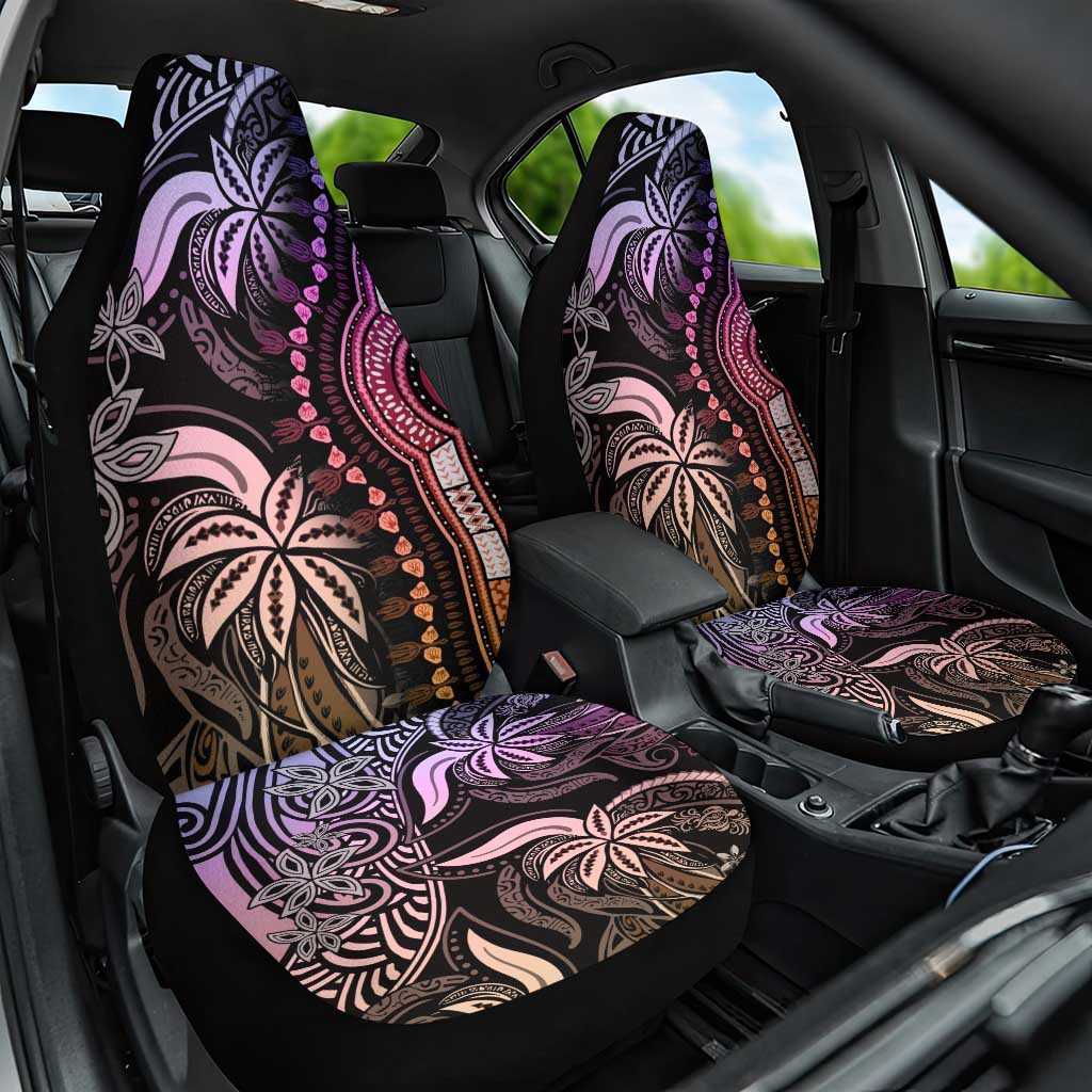 Polynesia Mixed African Dashiki Car Seat Cover Afro-pacific Culture - Pastel