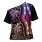 Polynesia Mixed African Dashiki Cross Shoulder Shirt Afro-pacific Culture - Pastel