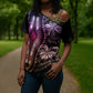 Polynesia Mixed African Dashiki Cross Shoulder Shirt Afro-pacific Culture - Pastel
