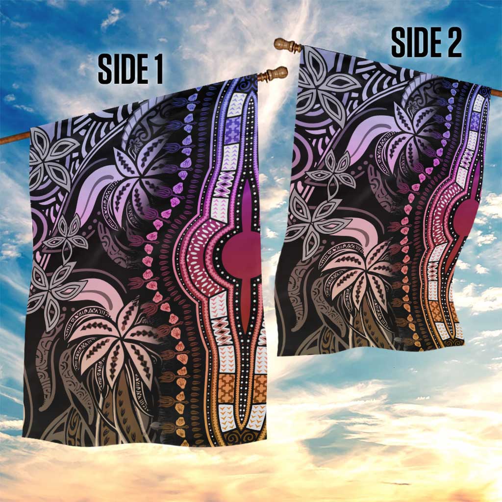 Polynesia Mixed African Dashiki Garden Flag Afro-pacific Culture - Pastel